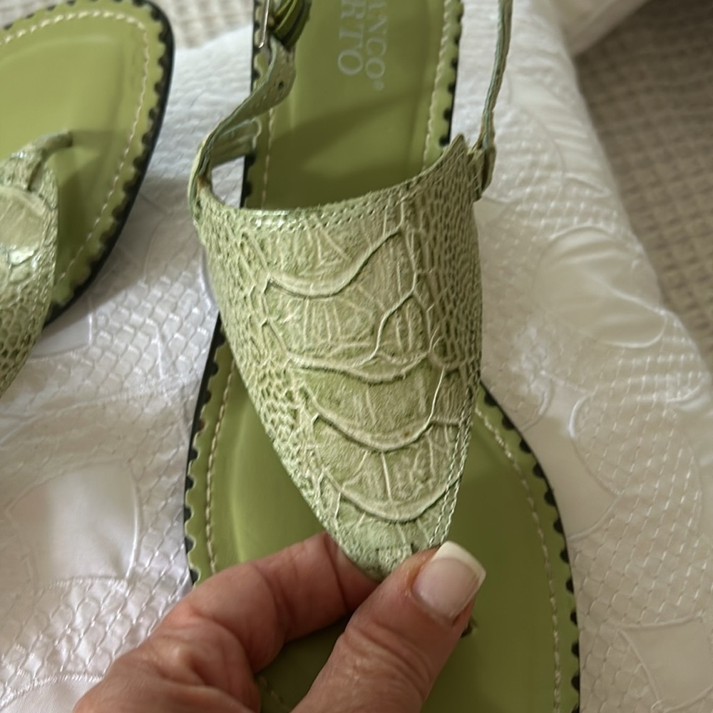 FRANCO SARTO KITTEN HEEL SANDALS - Picture 4 of 4